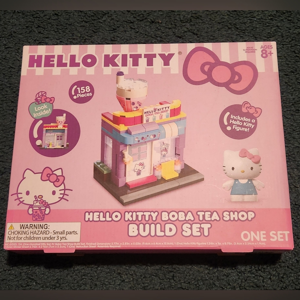 Hello Kitty Boba Tea Shop Building Set